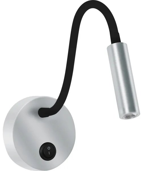 Brilagi - LED Flexibilná nástenná lampa MAYA LED/3W/230V 4000K strieborná