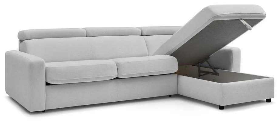 Svetlosivá rozkladacia rohová pohovka (variabilná) Monaco – Bobochic Paris