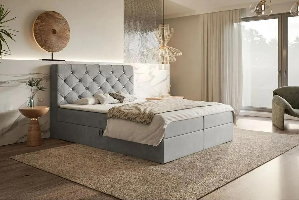 Kontinentálna manželská posteľ HILLARY 160 x 200 cm