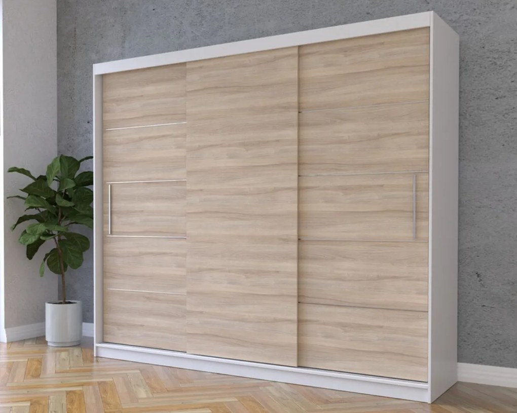 Posuvná šatní skriňa Alba 250 cm