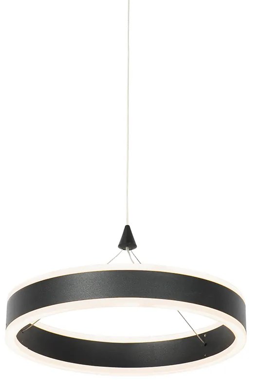 Závesné svietidlo čierne 30 cm vrátane LED 3-stupňový stmievač - Lyani