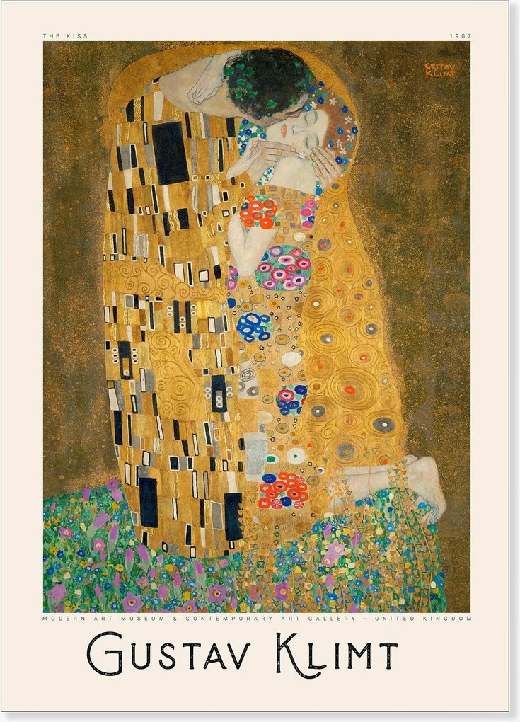 Plagát PSTR Studio x Gustav Klimt - The Kiss