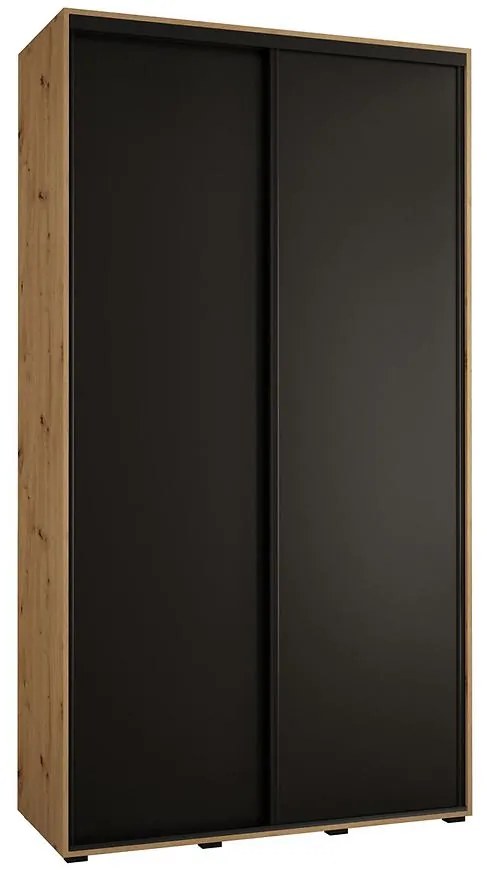 Skriňa 45 Canaris 1 130 artisan/čierna/čierna