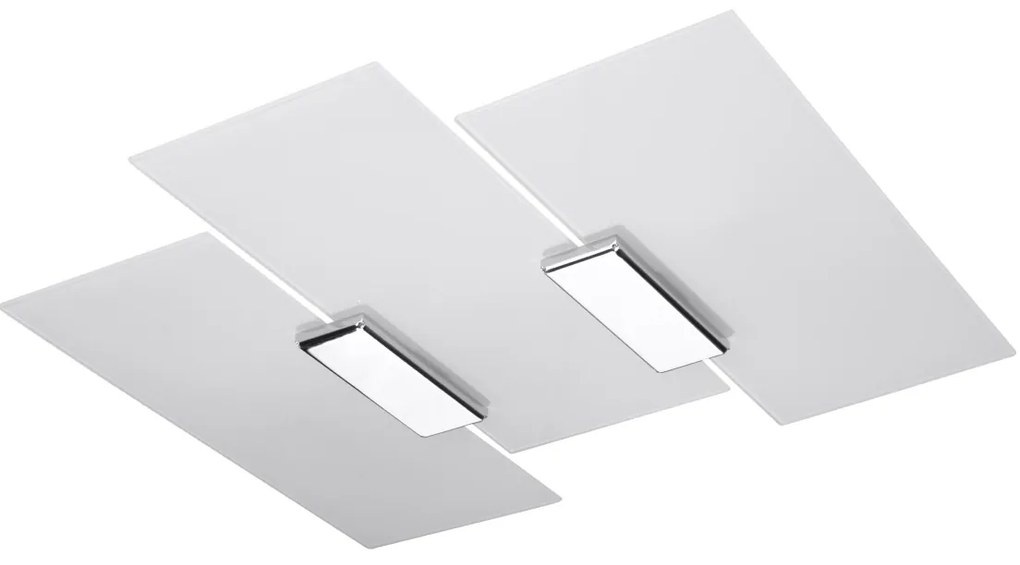 Stropné svietidlo Fabiano, 1x mliečne sklenené tienidlo, ch