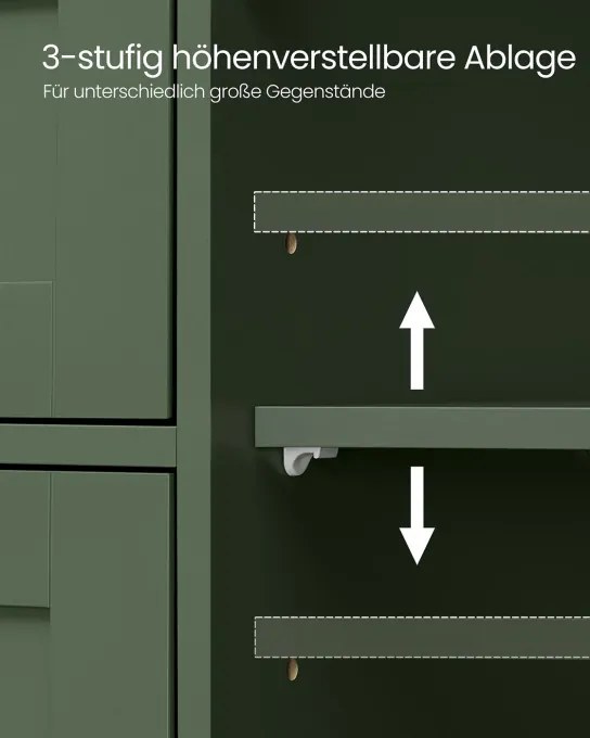 Kúpeľňová skrinka LHC041C01 zelená