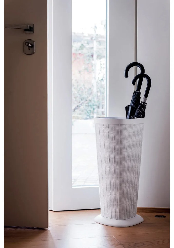 STEFANPLAST Stojan na dáždniky, biely