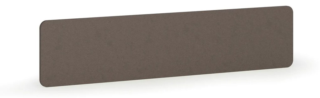 Akustický paraván na stôl, textilný, 180 x 40 cm, hnedá
