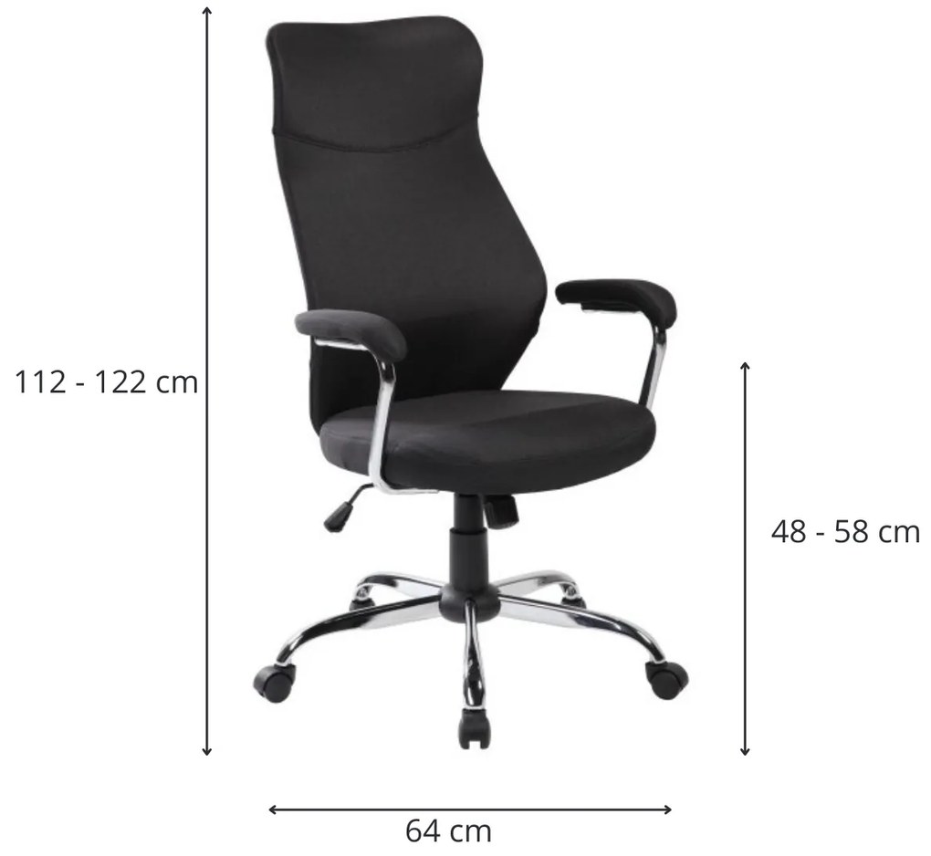 Kancelářská židle Aero černá
