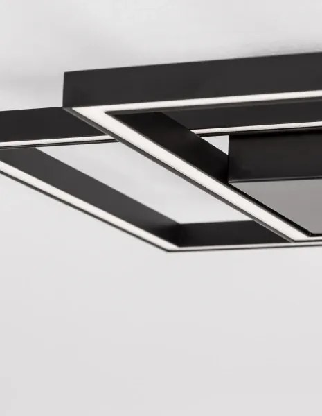 LED stropné svietidlo Bilbao 46 čierne