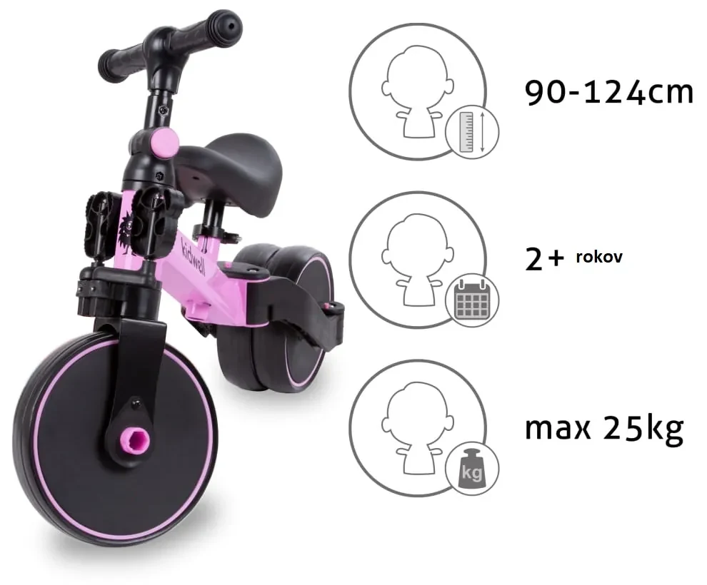 Cykloodrážadlo 3v1 PICO Black