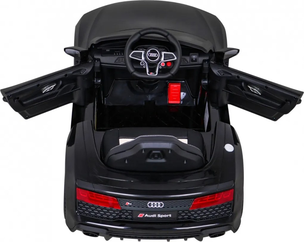 Ramiz Audi R8 LIFT Auto na batérie čierne + diaľkové ovládanie + EVA kolesá + MP3 + LED