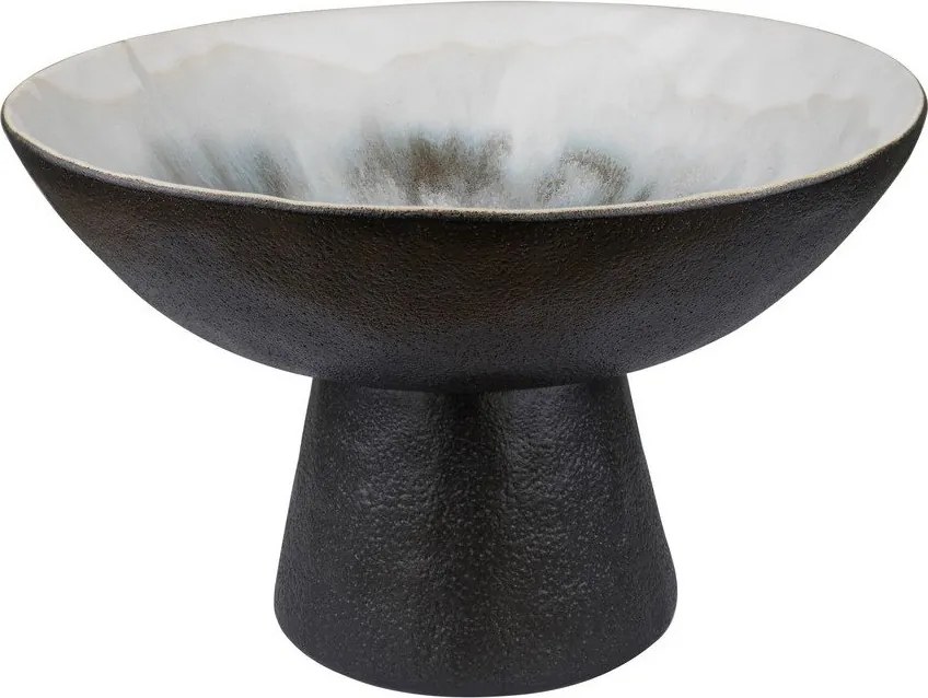 Čierna/slonovinová kameninová misa ø 31,5 cm By Hand – Mette Ditmer Denmark