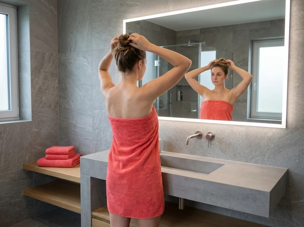 Osuška NORIELLE 70x140 cm červená, 100% bavlna