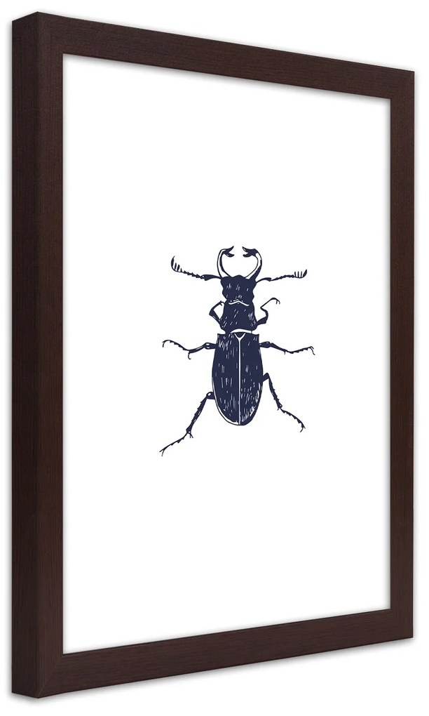 Gario Plagát Čierny chrobák Farba rámu: Bez rámu, Rozmery: 40 x 60 cm