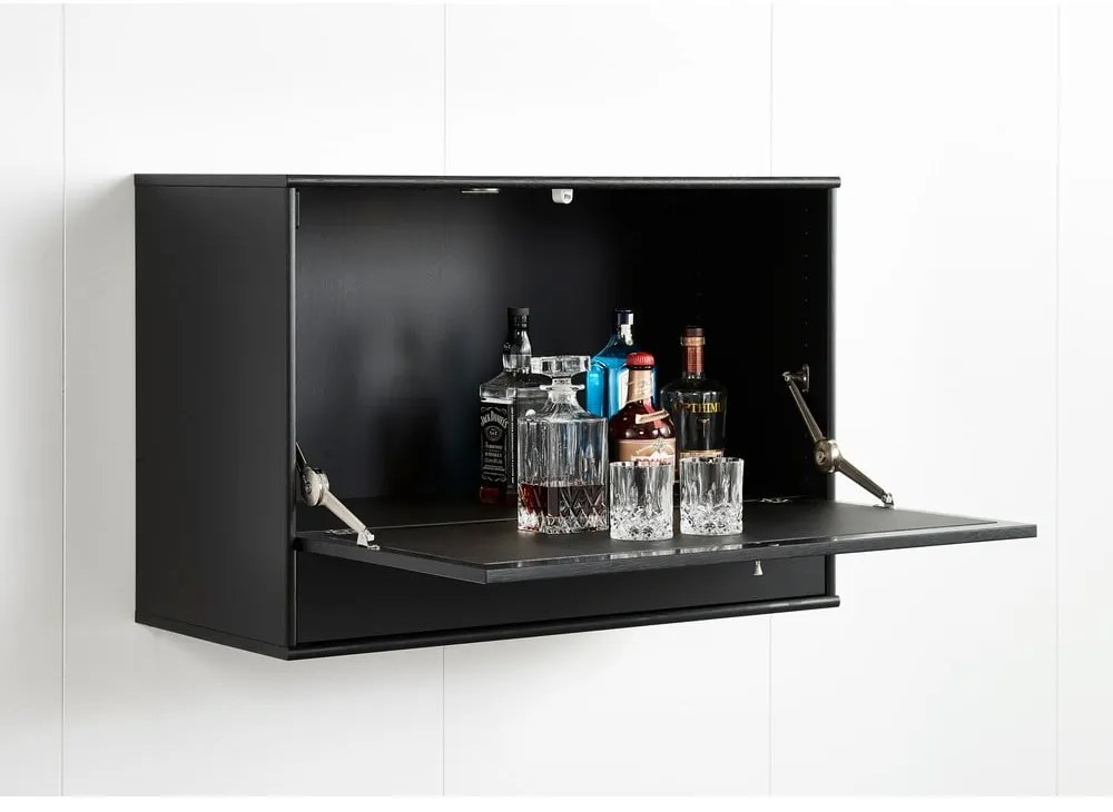 Čierna vinotéka 89x61 cm Mistral 004 - Hammel Furniture