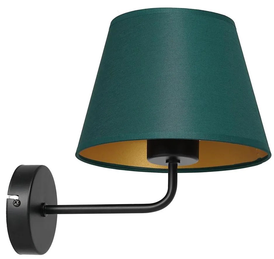 Nástenná lampa ARDEN 1xE27/60W/230V zelená/zlatá
