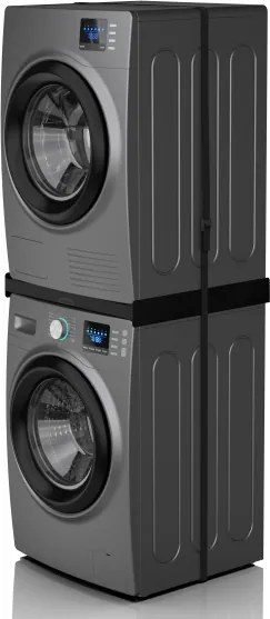 Meliconi 656138 - Stohovacia súprava pre práčku a sušičku 70 cm, čierna