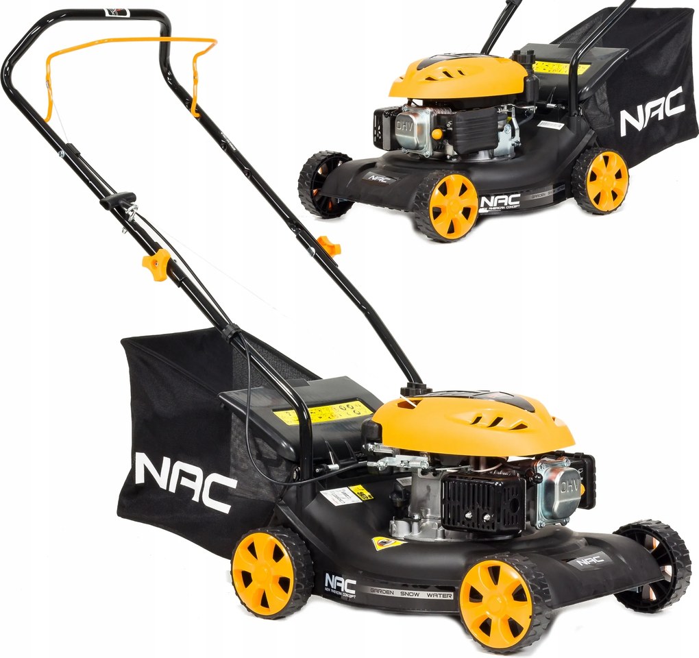 Benzínová Kosačka Nac LP40-79 Bez Pohonu Ľahká Šírka Kosenia 41 CM Kôš 40 L