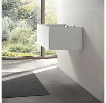 Kúpeľňová skrinka pod umývadlo KEUCO Edition 11 lesklá biela 105 x 35 x 53,5 cm 31351300100