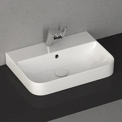 Isvea Isvea, SOTT AQUA umývadlo 57 cm, zápustné do dosky, 10SQ50057