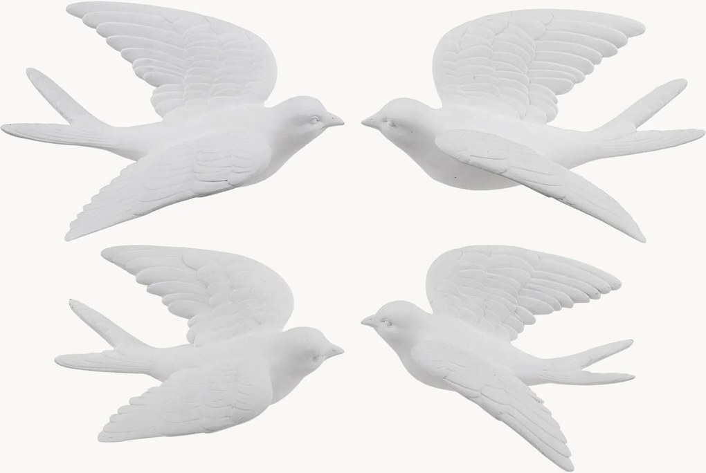 Nástenné dekorácie Birdie, 4 ks
