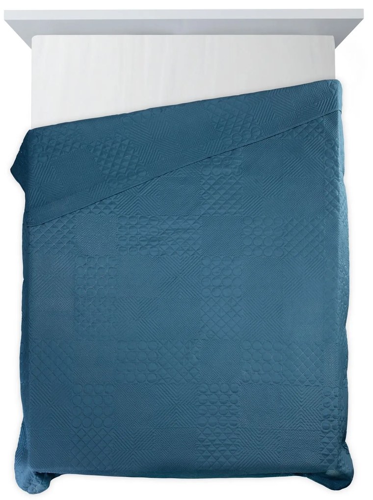 Prehoz na posteľ D91 BONI 5 170X210 cm, granatovo-modrý
