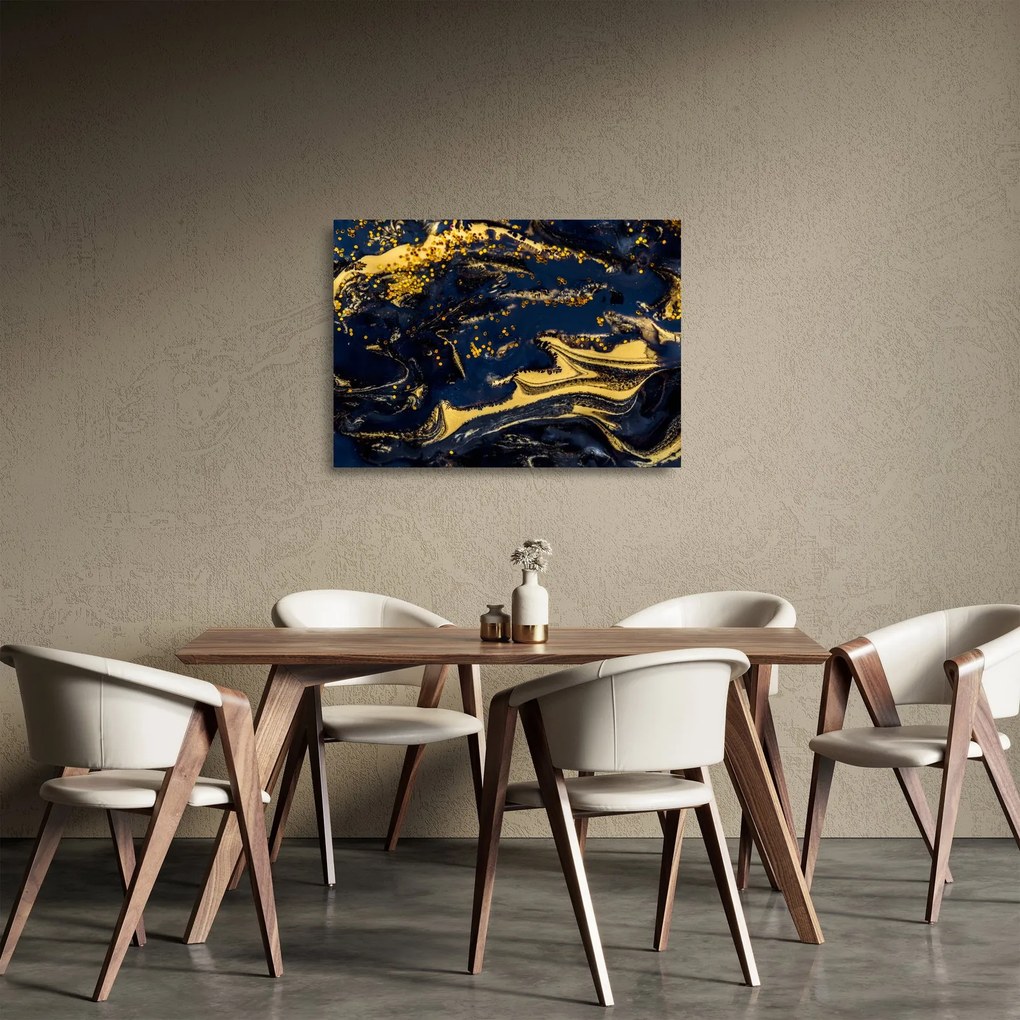 Sklenený obraz abstrakcie (70x50 cm)
