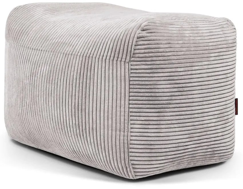 Svetlosivý menčestrový sedací vak Plus 70 Lounge – SLOWDOWN