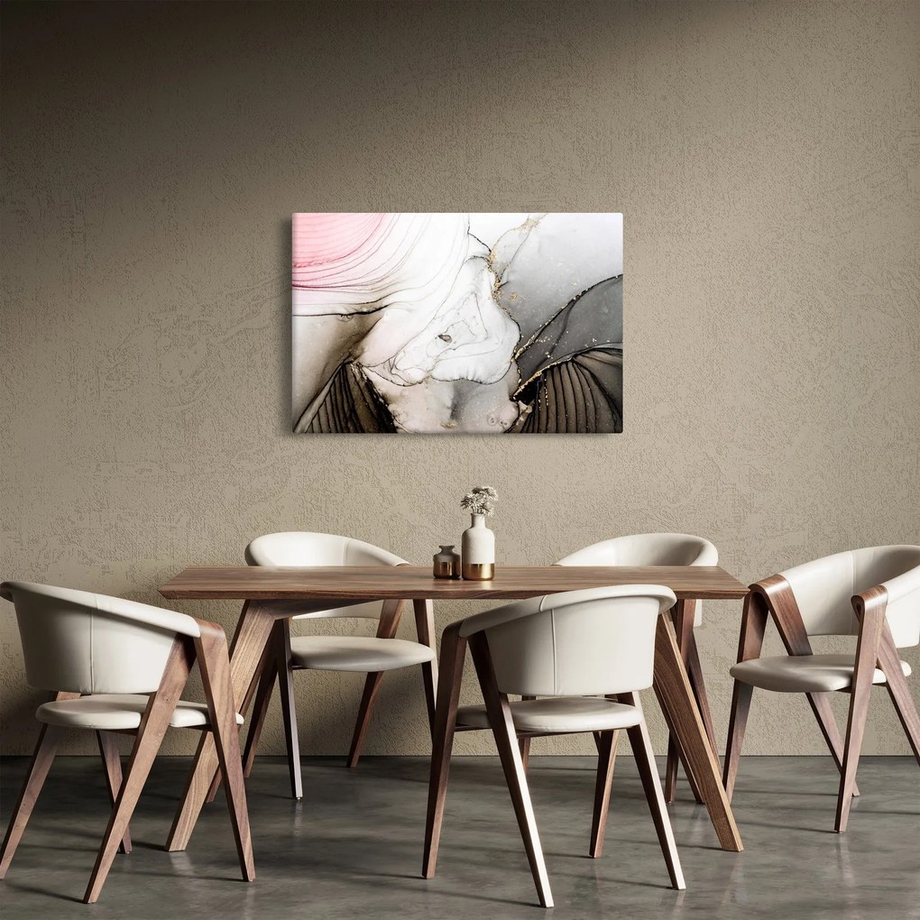 Obraz - Mramorový atrament (90x60 cm)