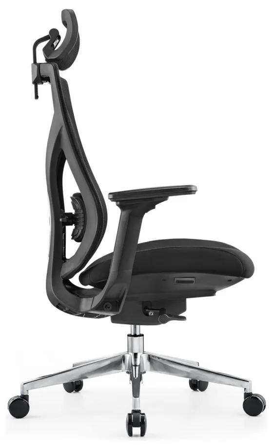 Kancelárska ergonomická stolička ERGO PRO — čierna, nosnosť 150 kg