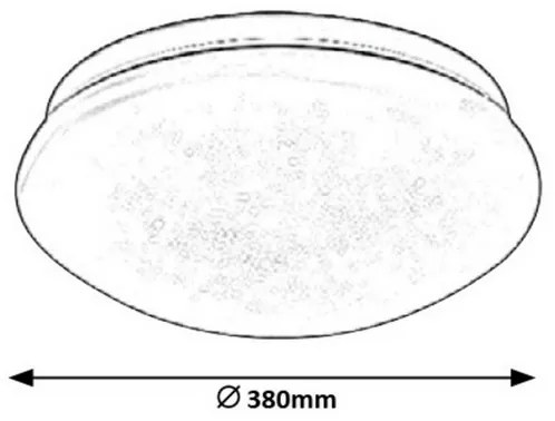 Rabalux 3938 - LED Stropné svietidlo LUCAS LED/24W/230V 380mm