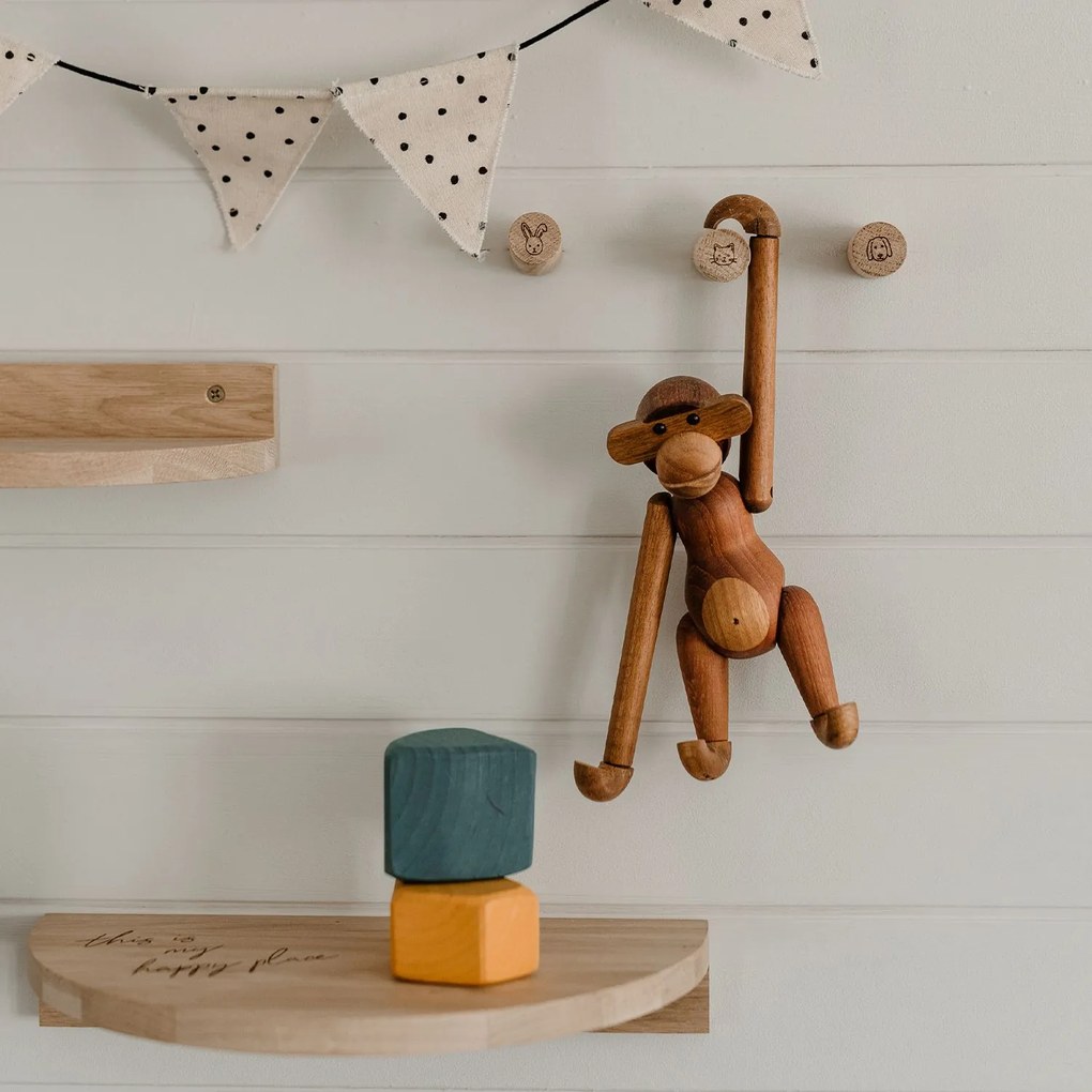 Eulenschnitt Drevené háčiky Oak Wood Animals – set 3 ks
