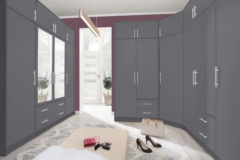 Šatník Smart 200 cm Kašmír, kašmír/zrkadlo