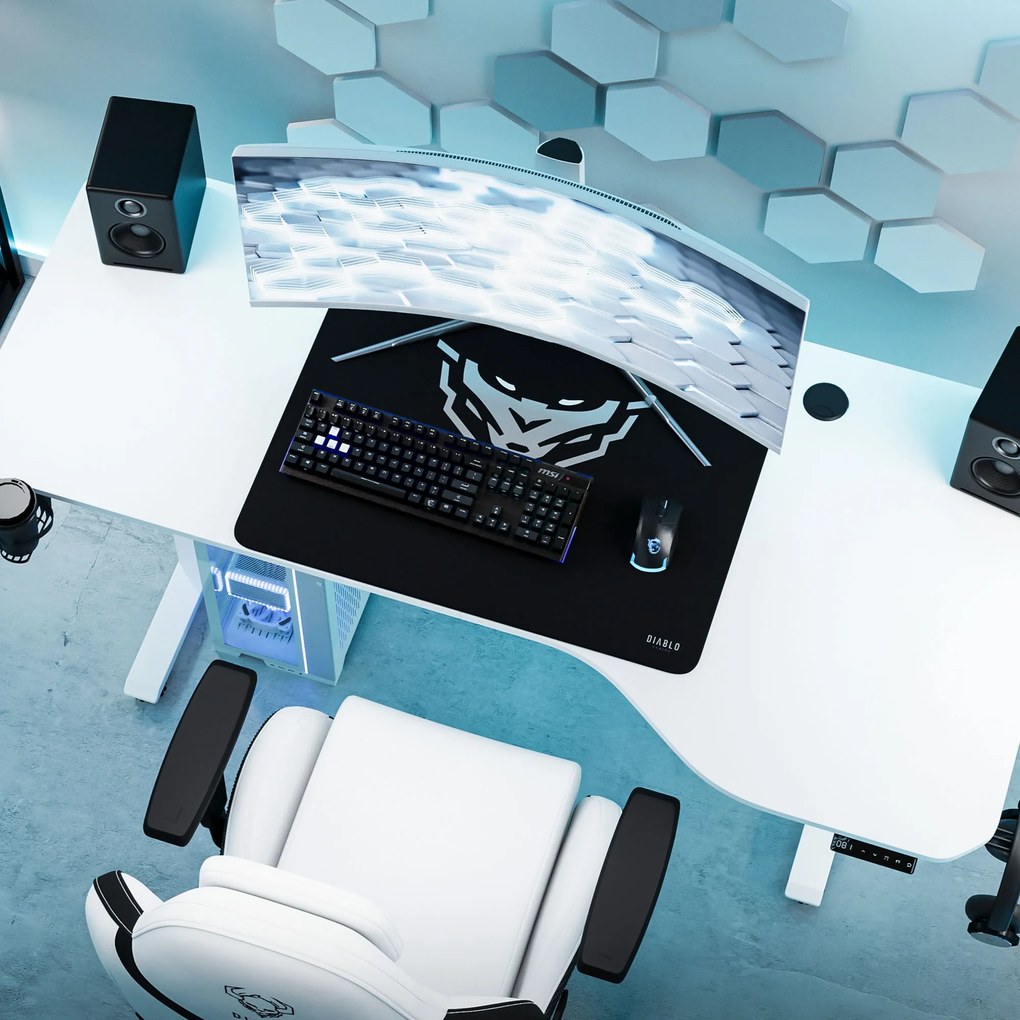 Výškovo Nastaviteľný Stôl Diablo X-Tensio 1600 Biely