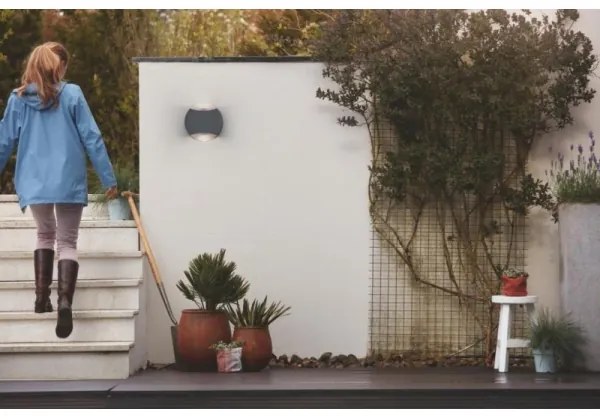 Philips 17338/93/PN - Vonkajšie nástenné svietidlo MYGARDEN LIMESTONE 2xGU10/5W