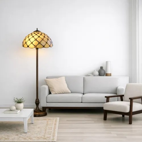 Stojaca Tiffany lampa Massive Metal Base kolekcia HIVE Ø40*170