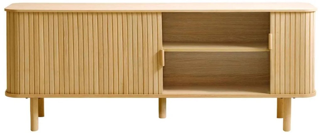 Dizajnový TV stolík Parveen 160 cm prírodný dub