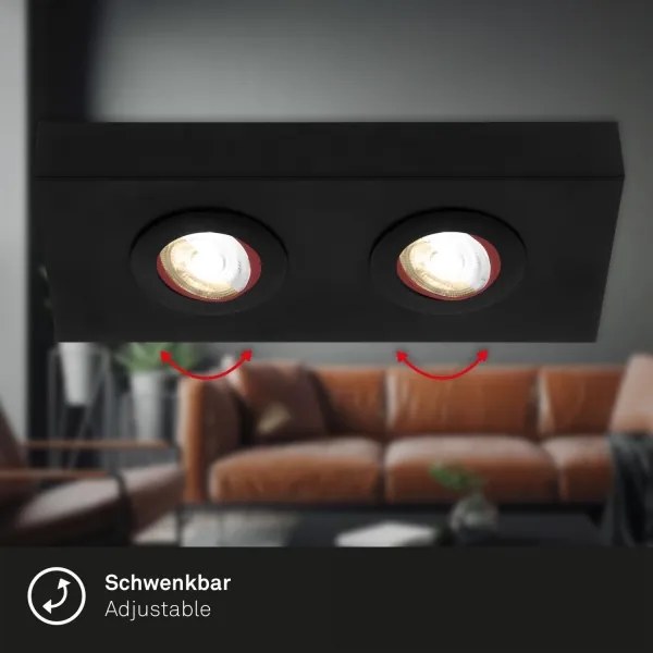 Briloner 3996025 - LED Bodové svietidlo CTS 2xLED/4W/230V 2700/4000K čierna