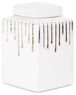 Nádoba LUIS 01 biela / zlatá