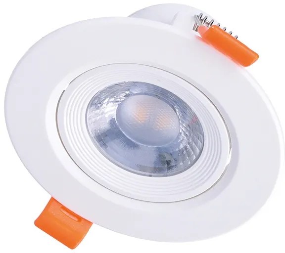 SOLIGHT LED podhľadové svetlo bodové, 5W, 400lm, 3000K, okrúhle, biele