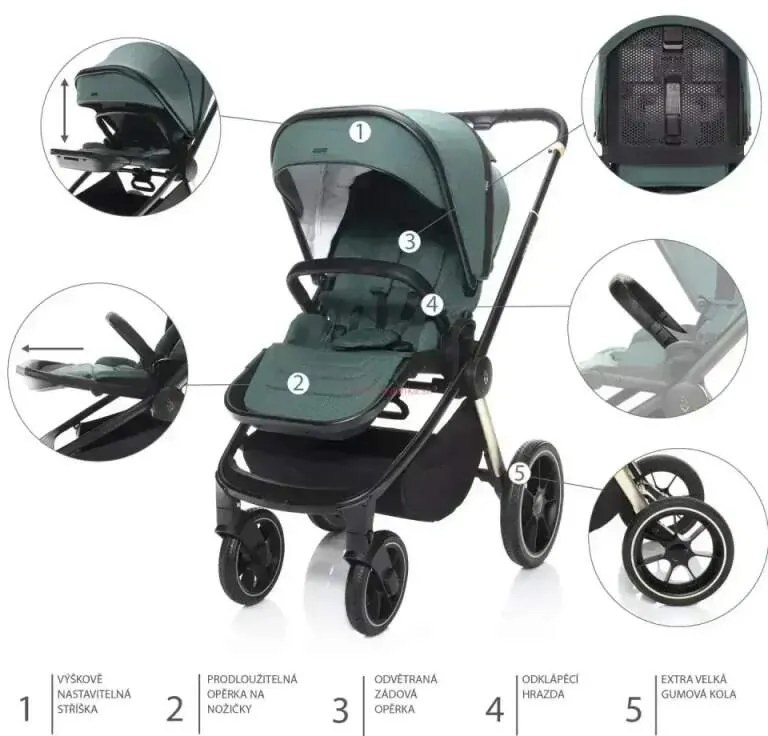 Športový kočík Move Cross 2, Granit Grey/Black