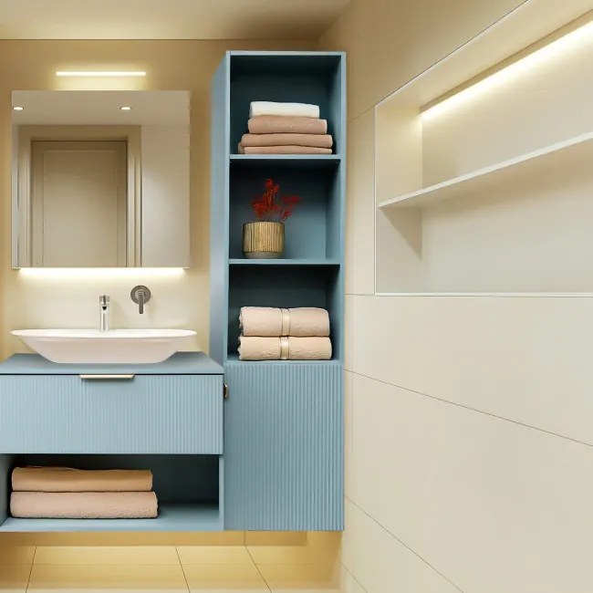 Kúpeľňová skrinka NAVADO modrá 149859