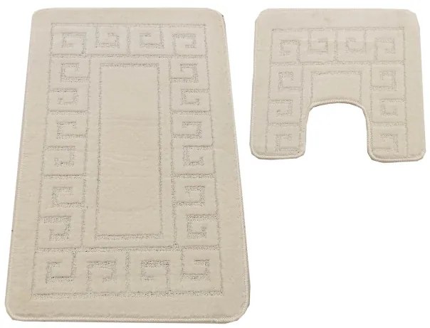 Sada kúpeľňových koberčekov Montana Ethnic Pearl White