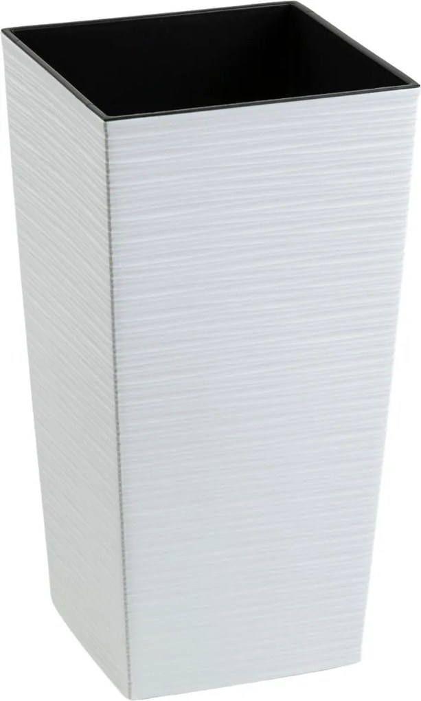 Plastový kvetináč Porto Riflo 46,5x24,7x24,7 cm biely
