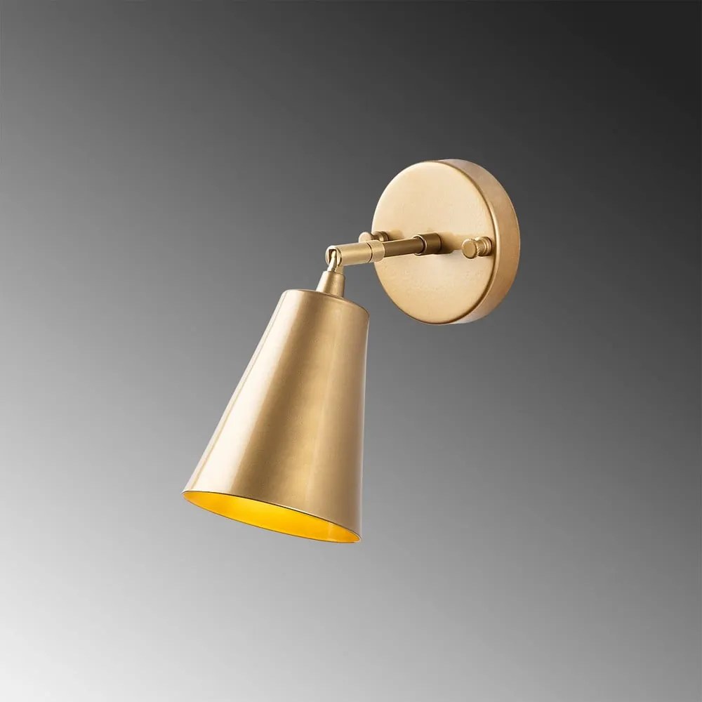 Nástenné svietidlo v zlatej farbe ø 10 cm Evander – Opviq lights