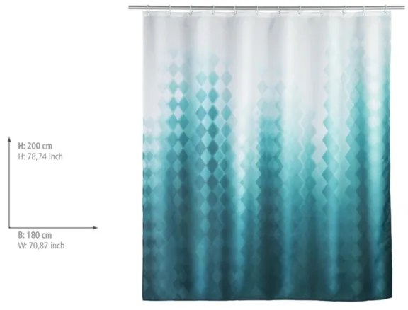 WENKO 25244100 - Sprchový záves TULLIN 180x200 cm pestrofarebný