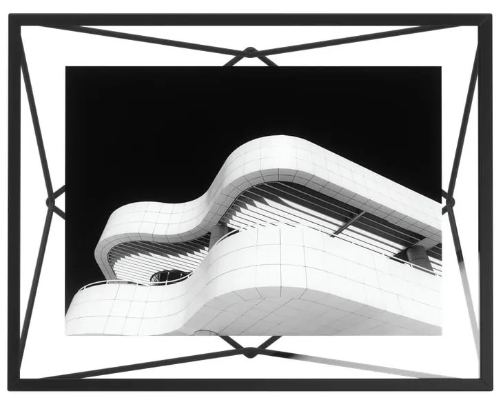 Čierny kovový rámček stojací/na stenu 23x18 cm Prisma – Umbra