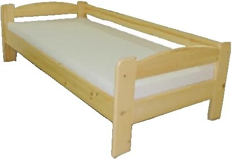 Drevená posteľ so zábranou LIBOR - smrek