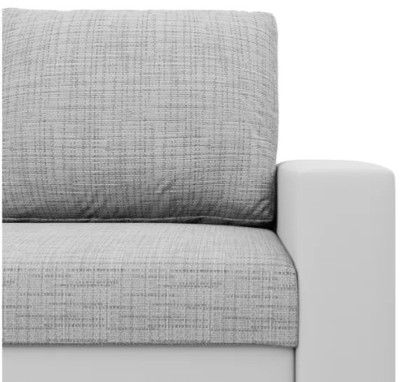 Dvojmiestna pohovka LUNA rozkladacia, sivá / biela