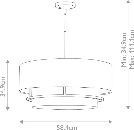 Hinkley HK-GRAHAM-L-BK - Prisadený luster GRAHAM 4xE14/40W/230V čierna